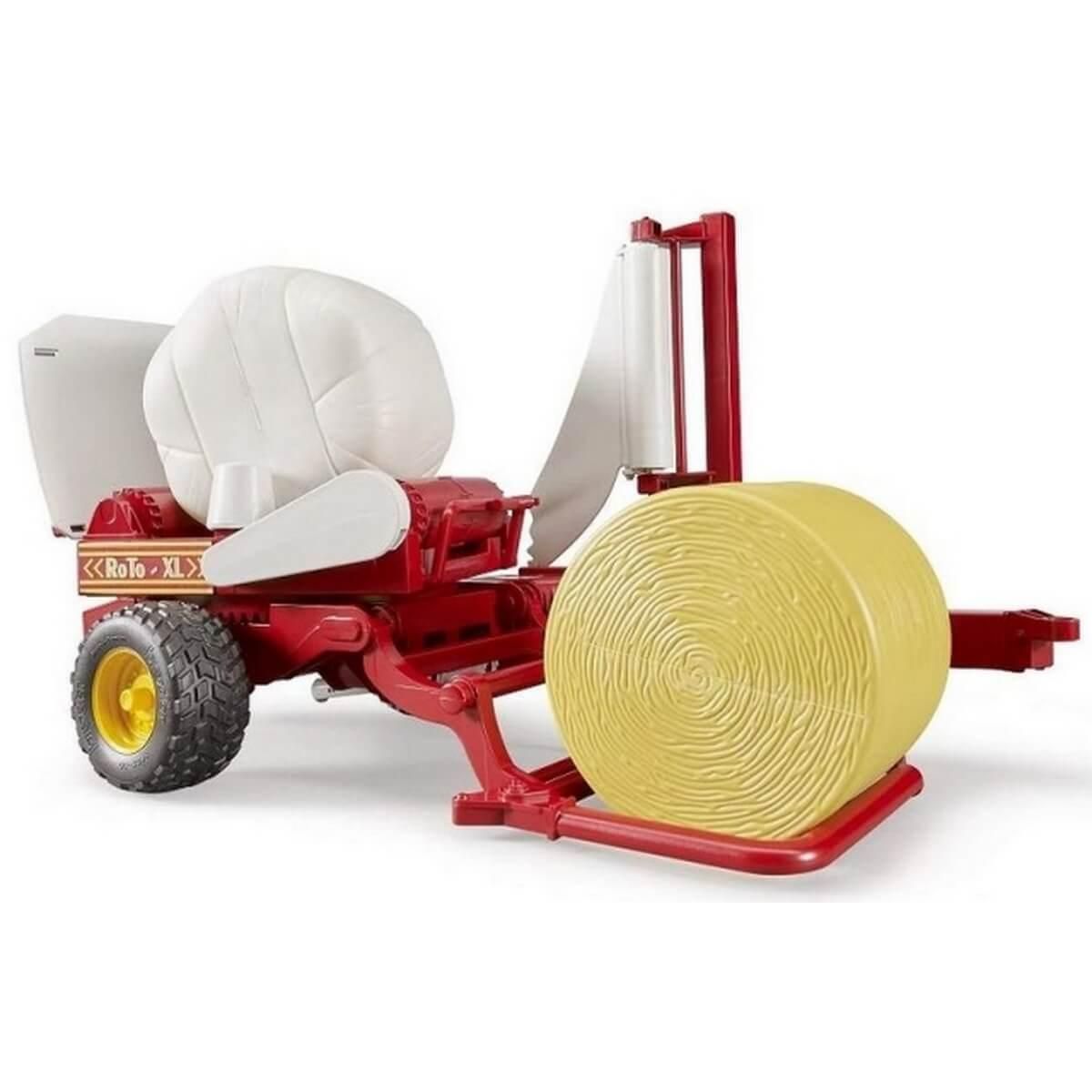 Bruder Enrubanneuse film et botte de paille