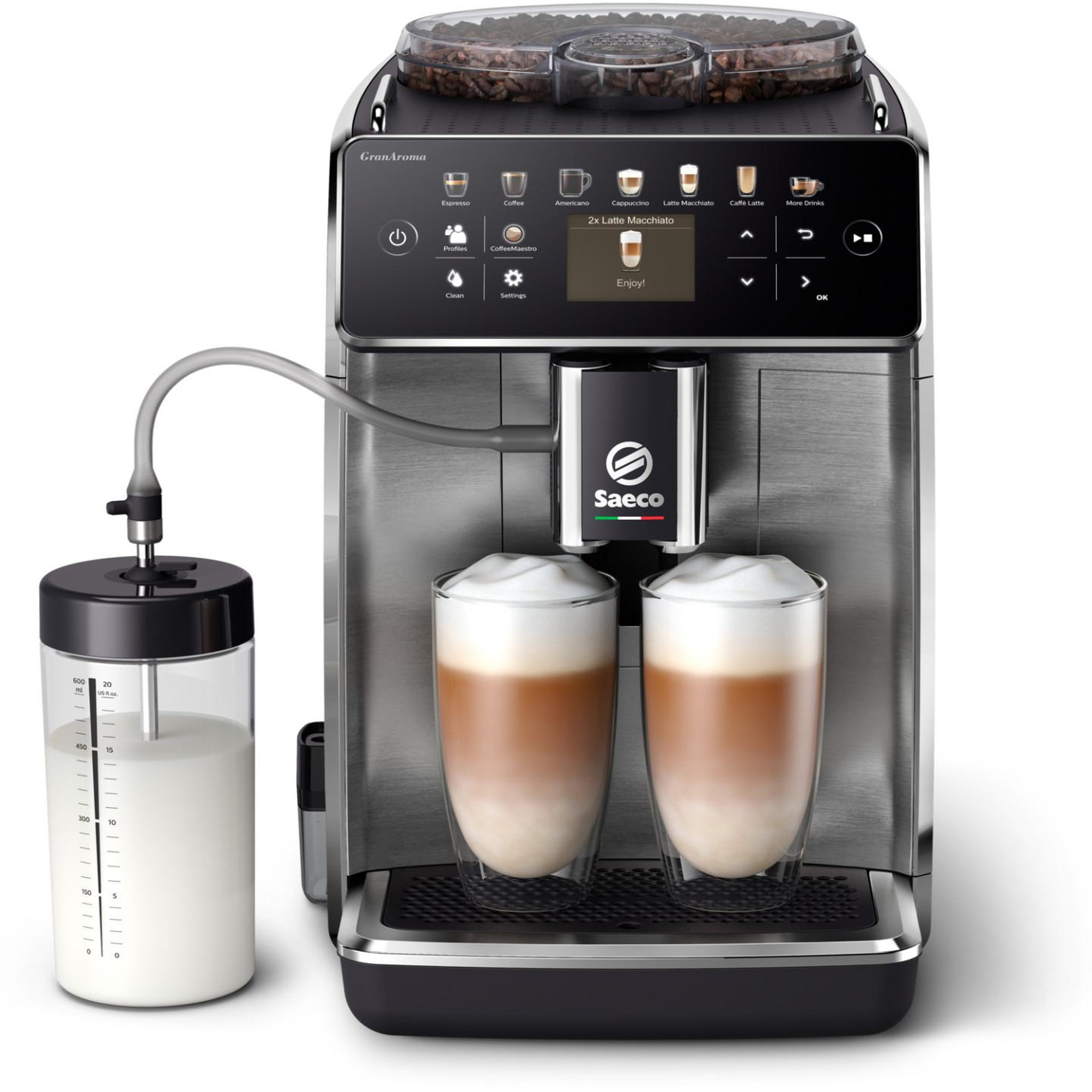 Voir la diapositive 3 : SAECO Machine à café automatique saeco granaroma sm6585/00 noir