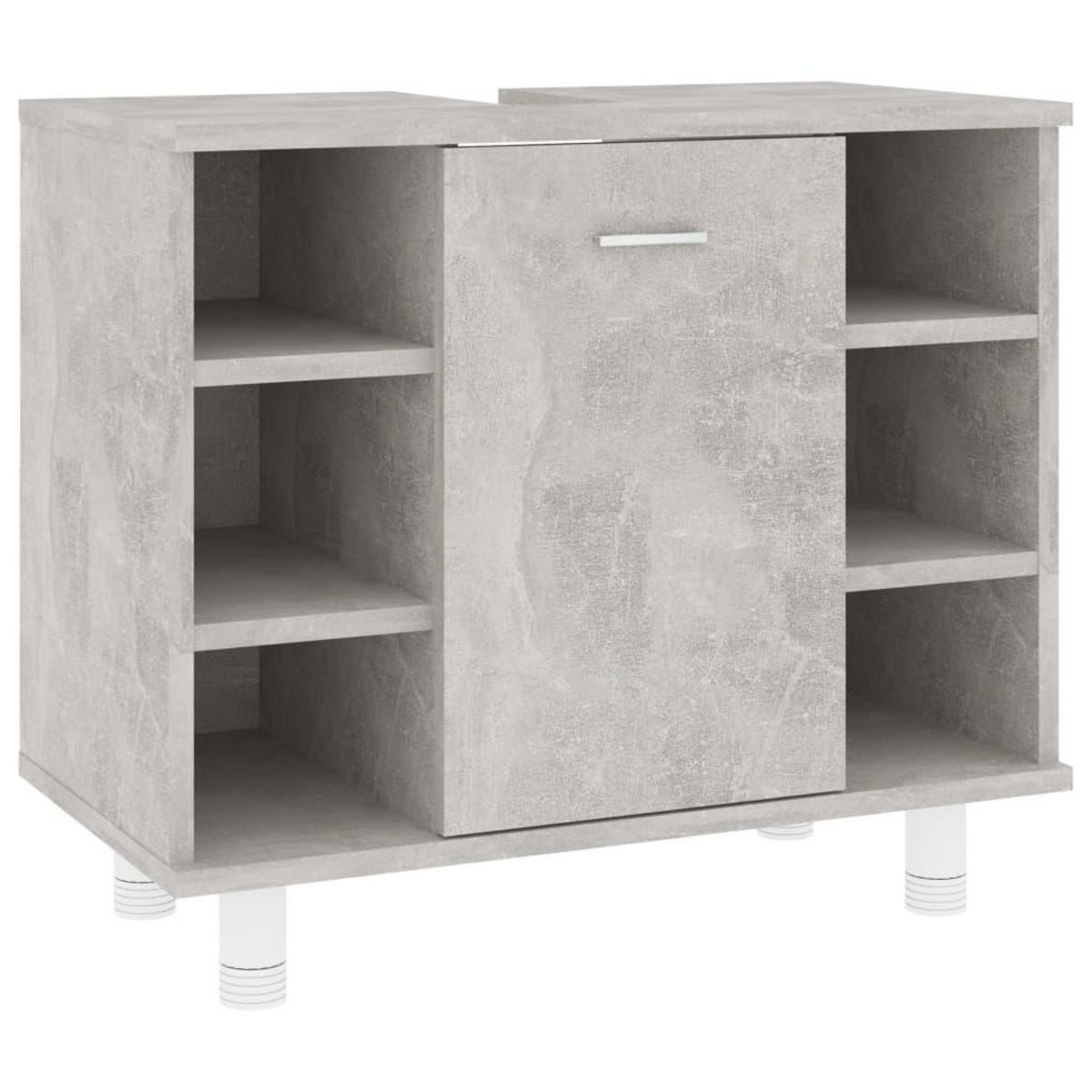 VIDAXL Armoire de salle de bain Gris beton Bois d'ingenierie