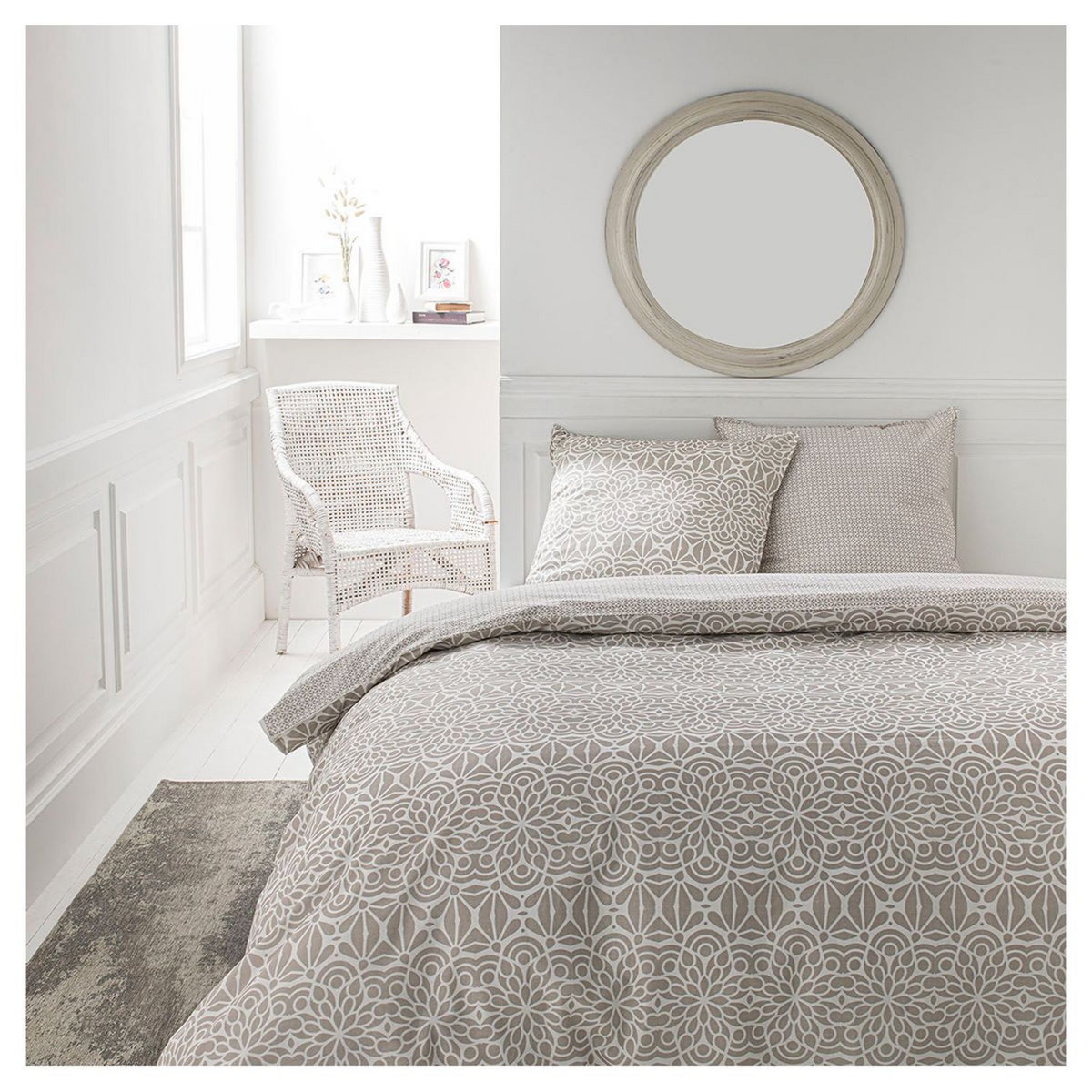 TODAY Parure housse de couette en coton 57 fils MAYA