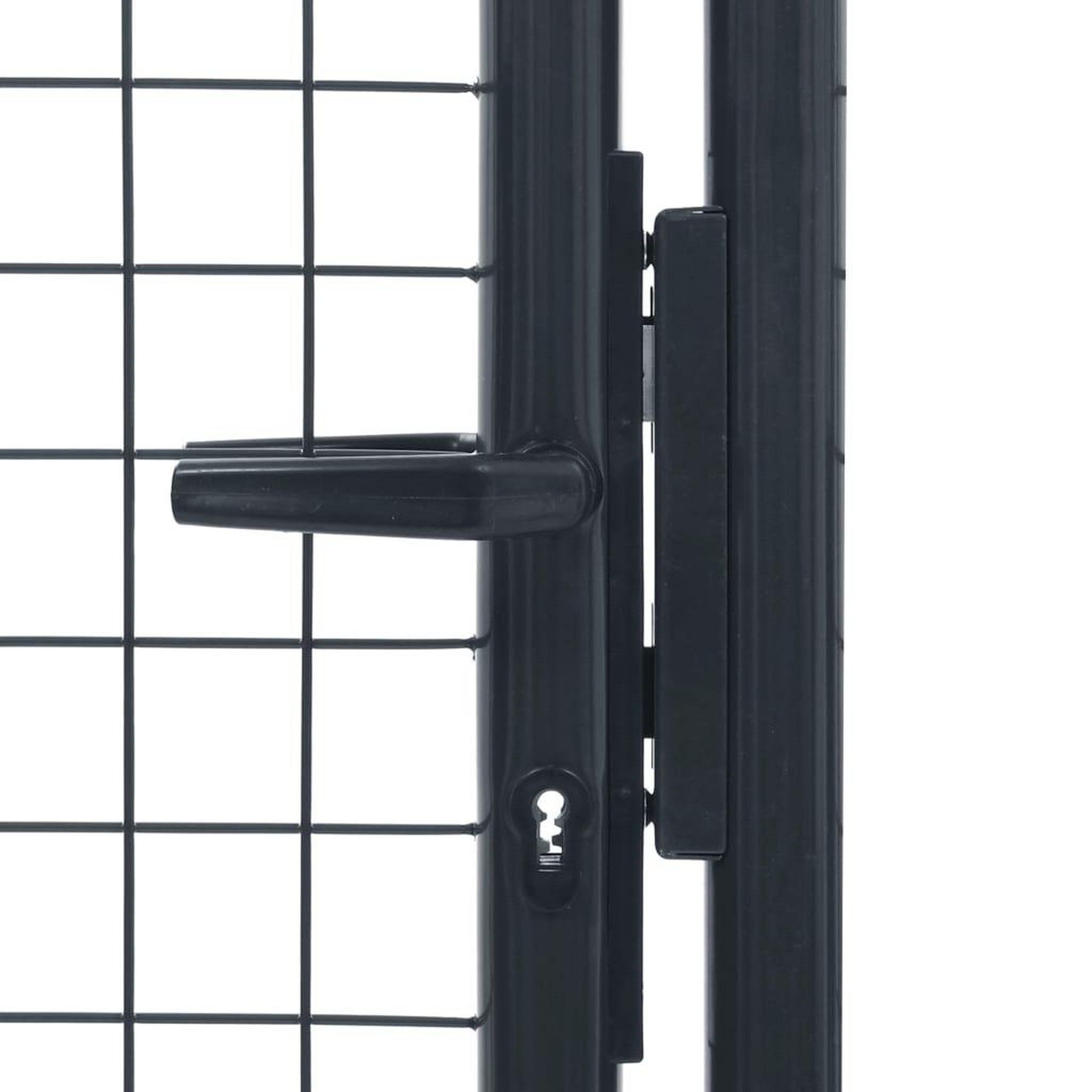 Voir la diapositive 4 : VIDAXL Portail en maille de jardin Acier galvanise 100 x 250 cm Gris