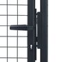 Voir la diapositive 4 : VIDAXL Portail en maille de jardin Acier galvanise 100 x 250 cm Gris