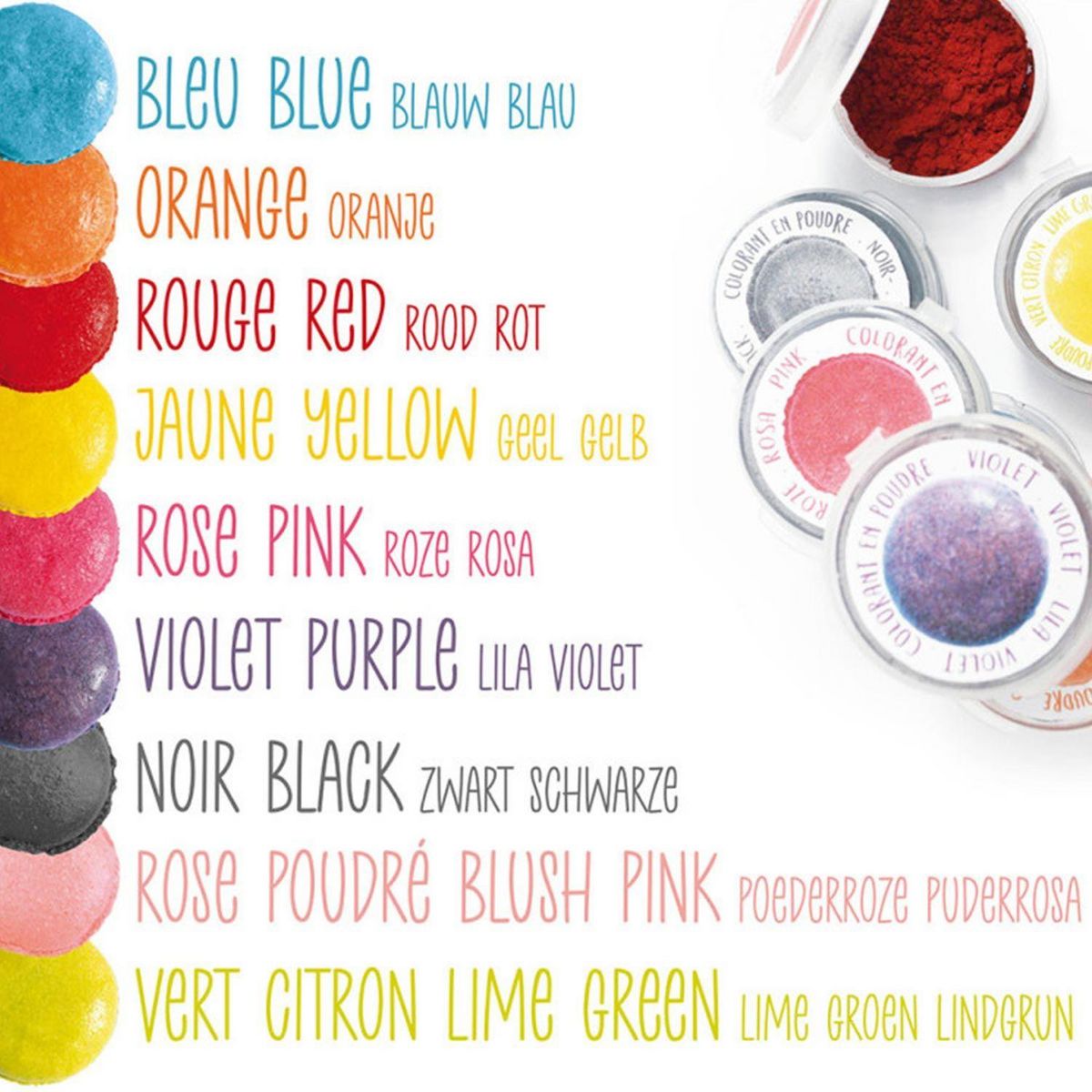 SCRAPCOOKING 9 mini colorants alimentaires en poudre