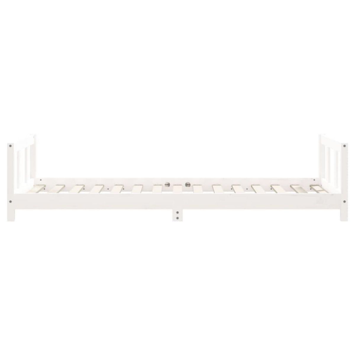 VIDAXL Cadre de lit pour enfants blanc 90x190 cm bois de pin massif