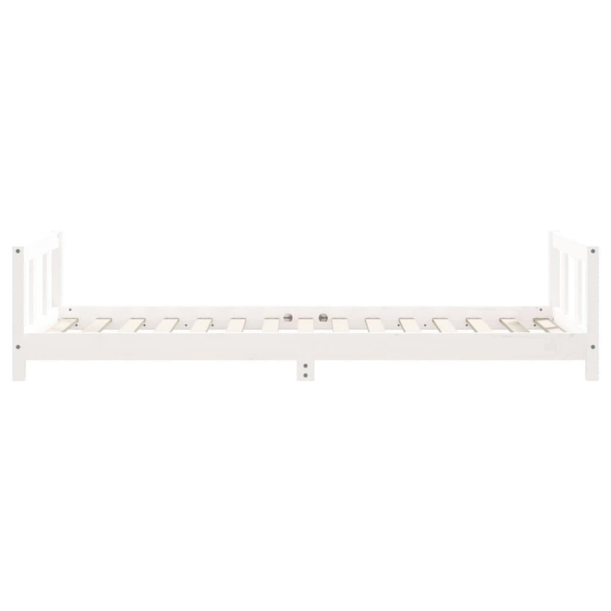 VIDAXL Cadre de lit pour enfants blanc 90x190 cm bois de pin massif