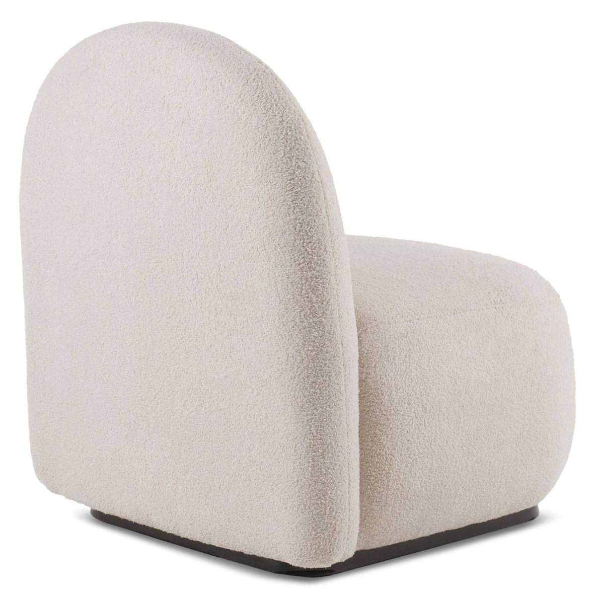 Paris Prix Fauteuil Design Bouclette  Pilou  80cm Beige