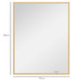 Voir la diapositive 3 : HOMCOM Miroir mural rectangulaire dim. 70L x 90H cm cadre MDF aspect bois clair