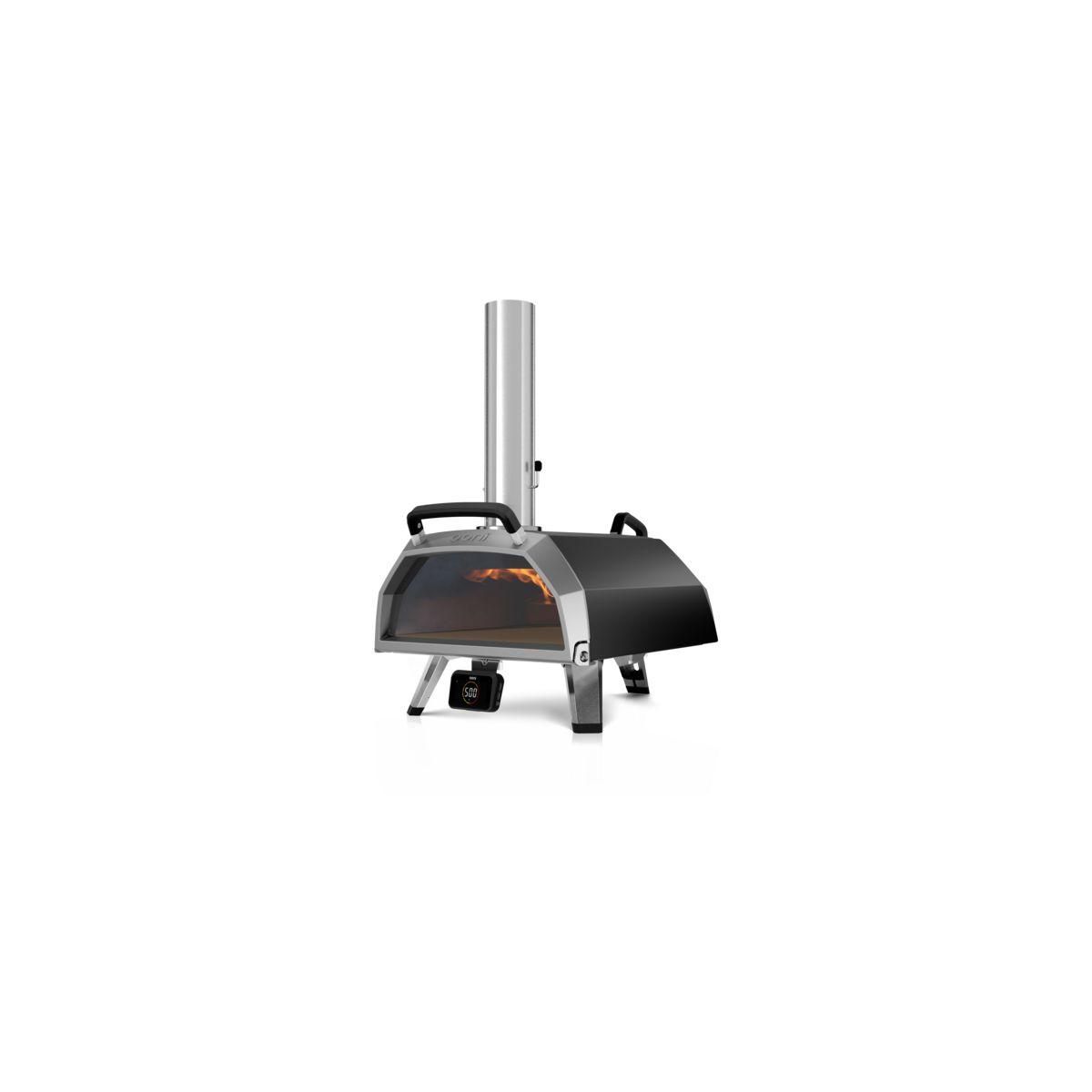 OONI Four à pizza charbon Karu 2 Pro noir multicombustible pizza 40cm préchauffage 15 min, de 110 à 500°C, thermostat digital