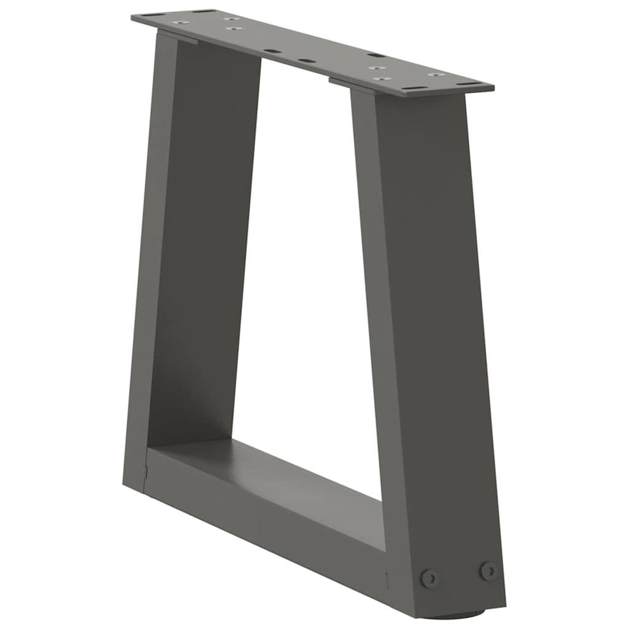 Voir la diapositive 4 : VIDAXL Pieds de table a manger forme V 2 pcs anthracite 30x(30-31,3)cm