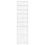 Voir la diapositive 2 : VIDAXL Classeur mobile Blanc 28x41x109 cm Metal
