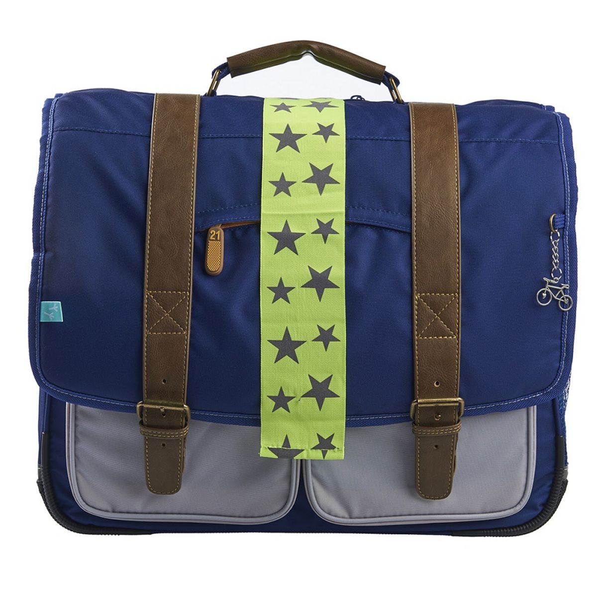 AUCHAN Cartable 41 cm CM1/CM2 bleu