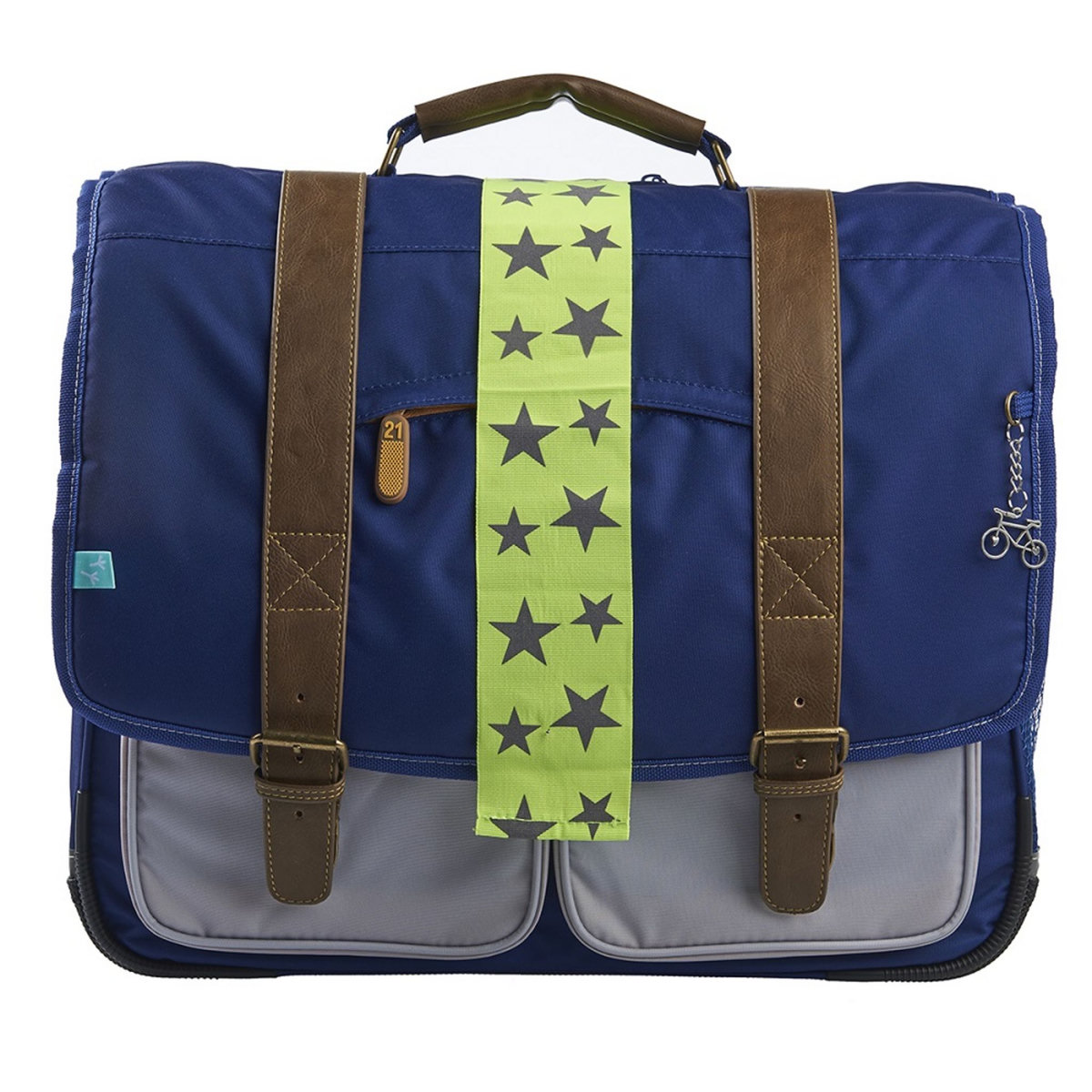 AUCHAN Cartable 41 cm CM1/CM2 bleu