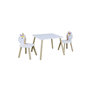 Voir la diapositive 1 : Paris Prix Table & 2 Chaises Enfant  Licorne Lily  55cm Blanc
