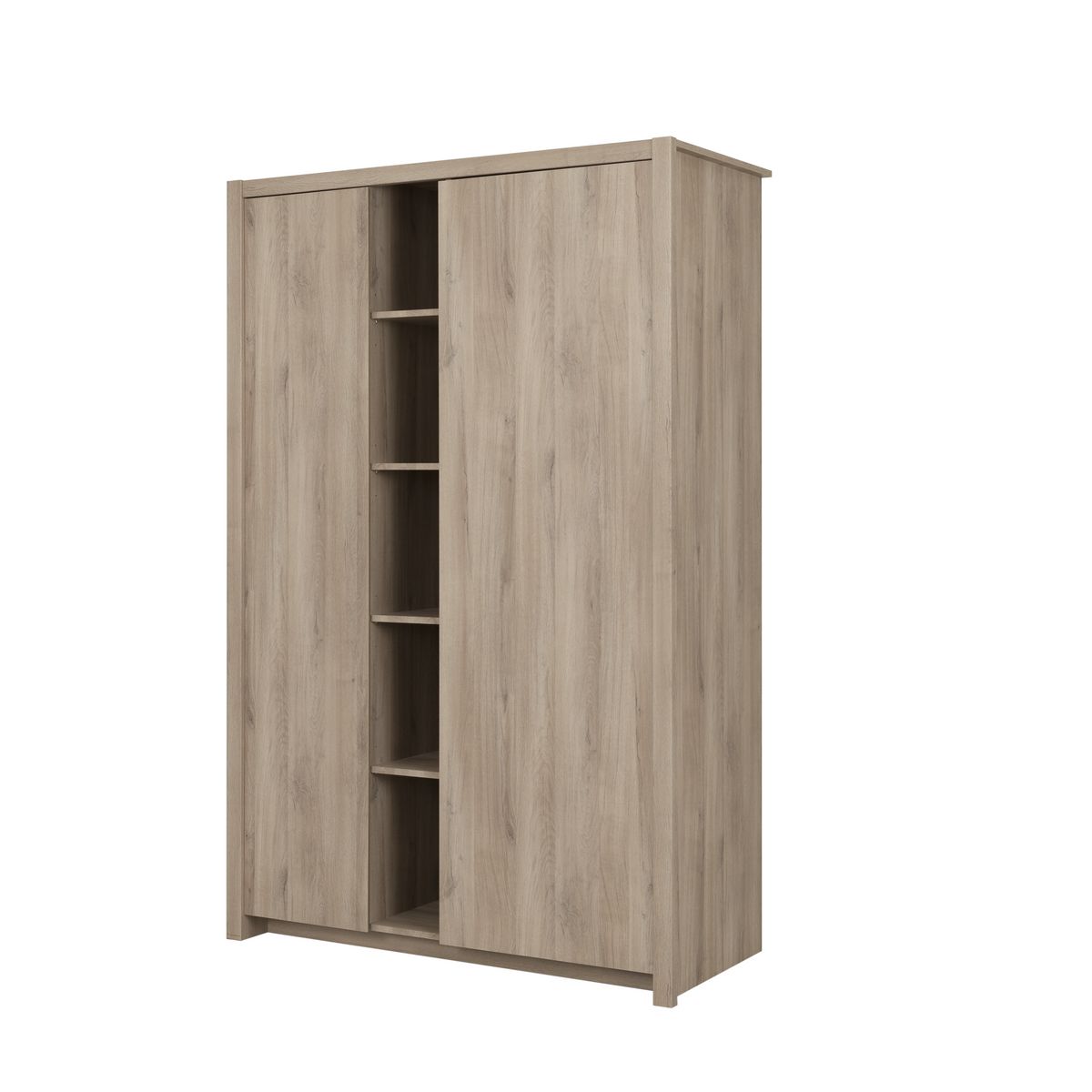 GAMI Armoire 5 niches 2 portes battantes L131cm JONATHAN