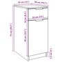 Voir la diapositive 6 : VIDAXL Armoire de bureau vieux bois 33x50x75 cm bois d'ingenierie
