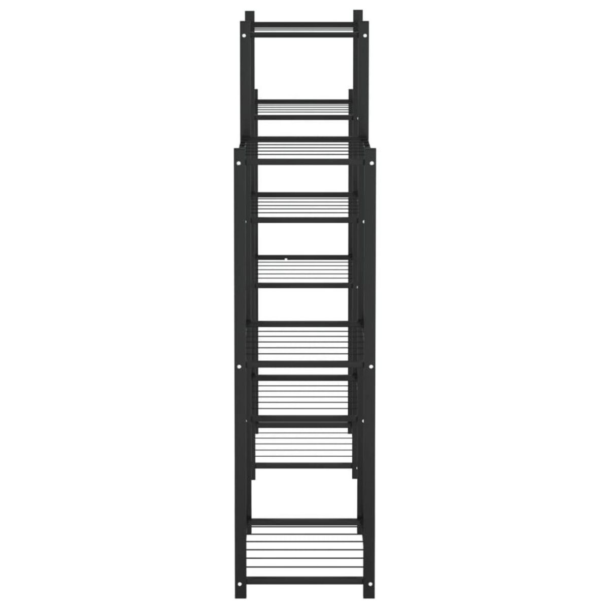 VIDAXL Jardiniere 83x25x100 cm Noir Fer