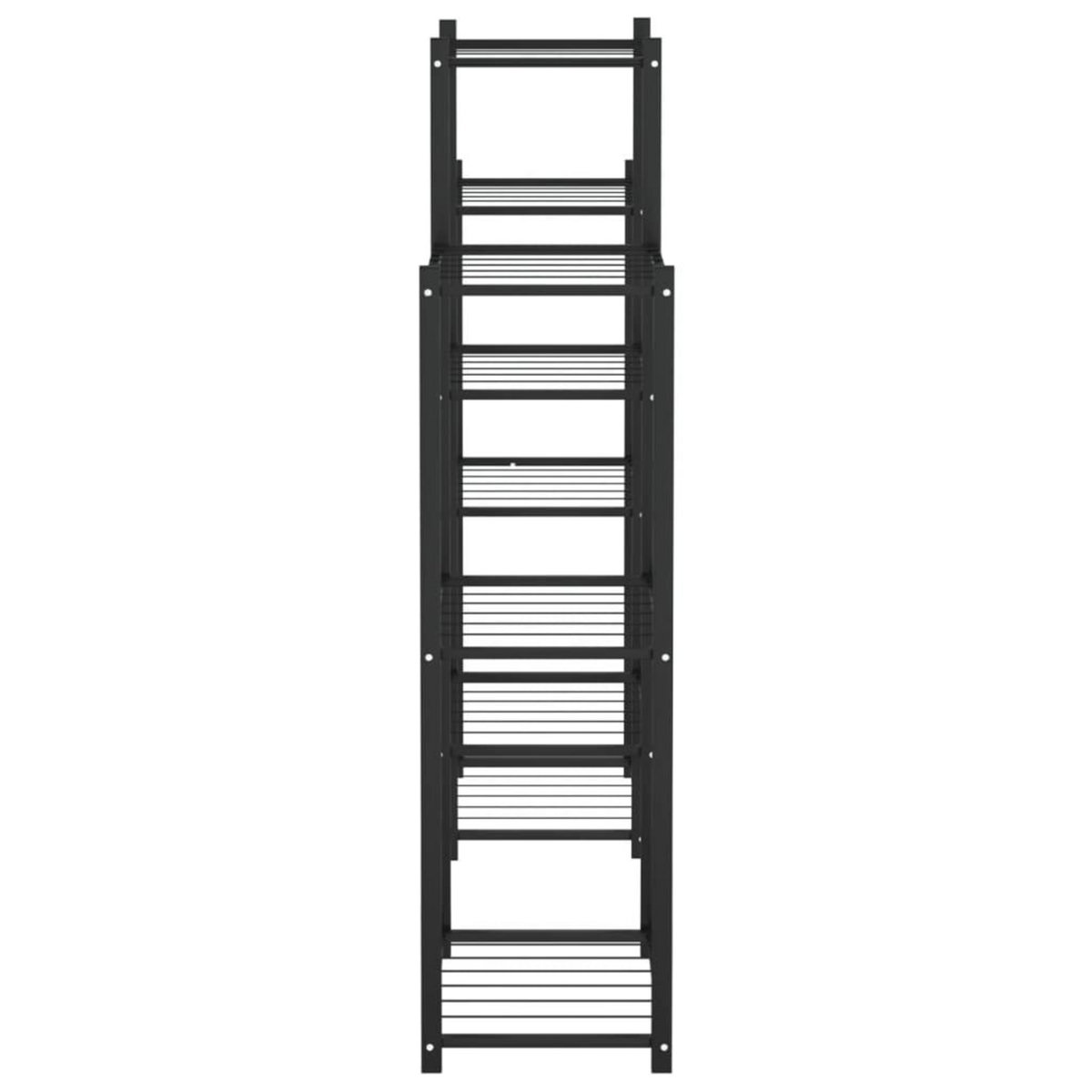 VIDAXL Jardiniere 83x25x100 cm Noir Fer