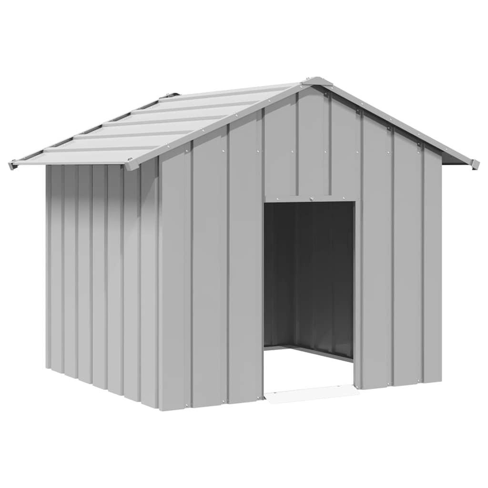 VIDAXL Niche pour chien avec toit noir 131x101x102 cm acier galvanise