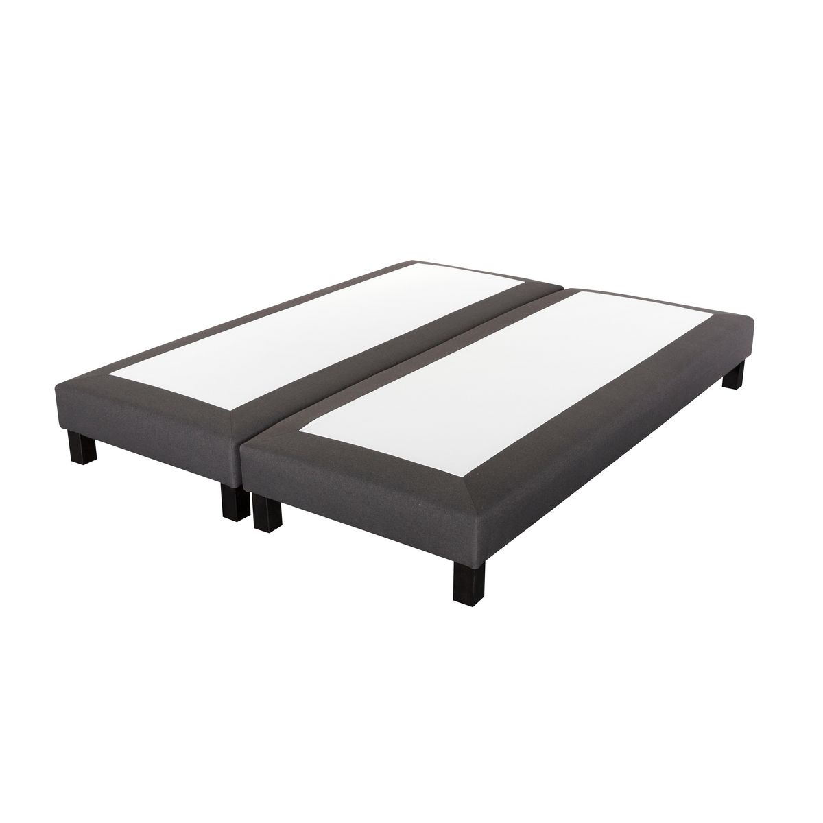 PRESTIGE Collection Ensemble matelas ressorts ensachés + 2 sommier gris 90x200 cm MATRIX