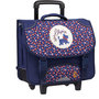 Voir la diapositive 2 : CHIPIE Cartable à roulettes 41 cm CM1/CM2 bleu motif feuilles