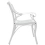 Voir la diapositive 4 : VIDAXL Banc de jardin 102 cm aluminium coule blanc