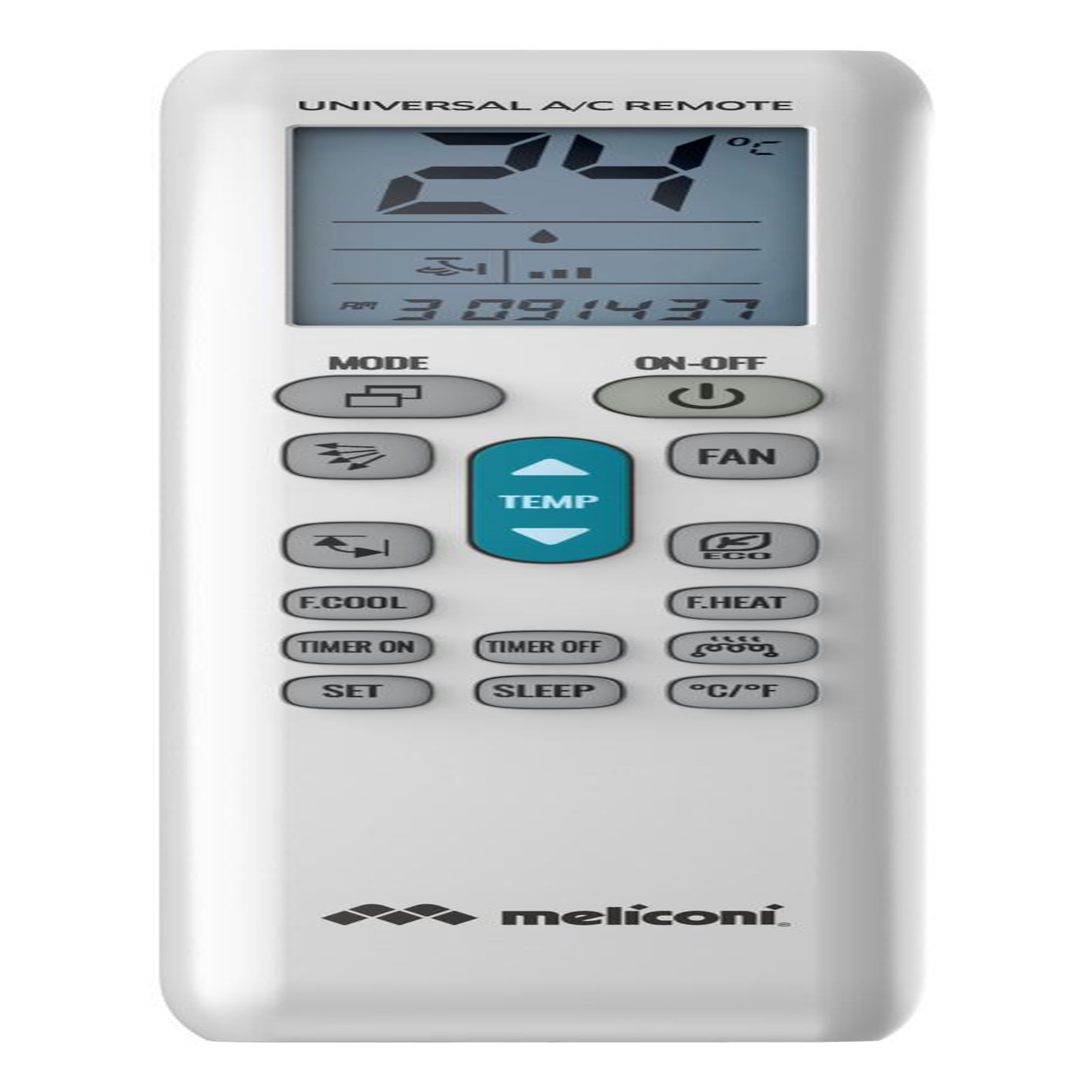 Voir la diapositive 2 : Meliconi Meliconi 802103 télécommande Climatiseur Appuyez sur les boutons