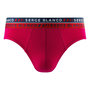Voir la diapositive 4 : SERGE BLANCO Lot de 4 slips homme en coton French