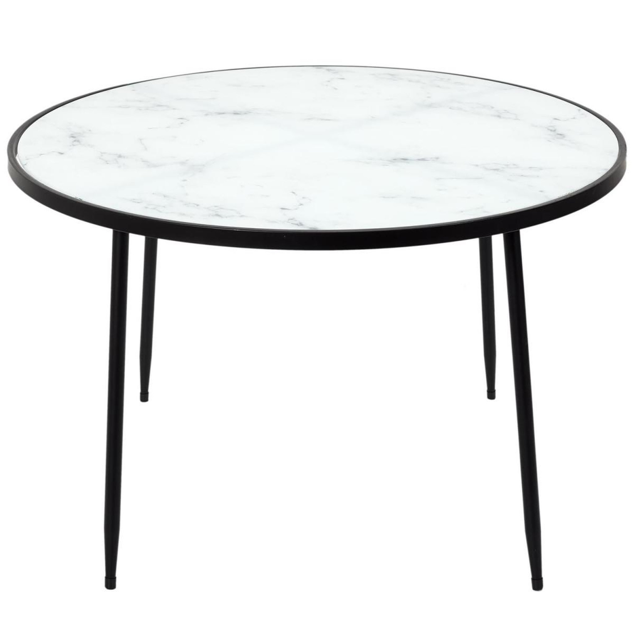 Voir la diapositive 2 : The Home Deco Factory Table basse design  felicity  75cm noir & blanc