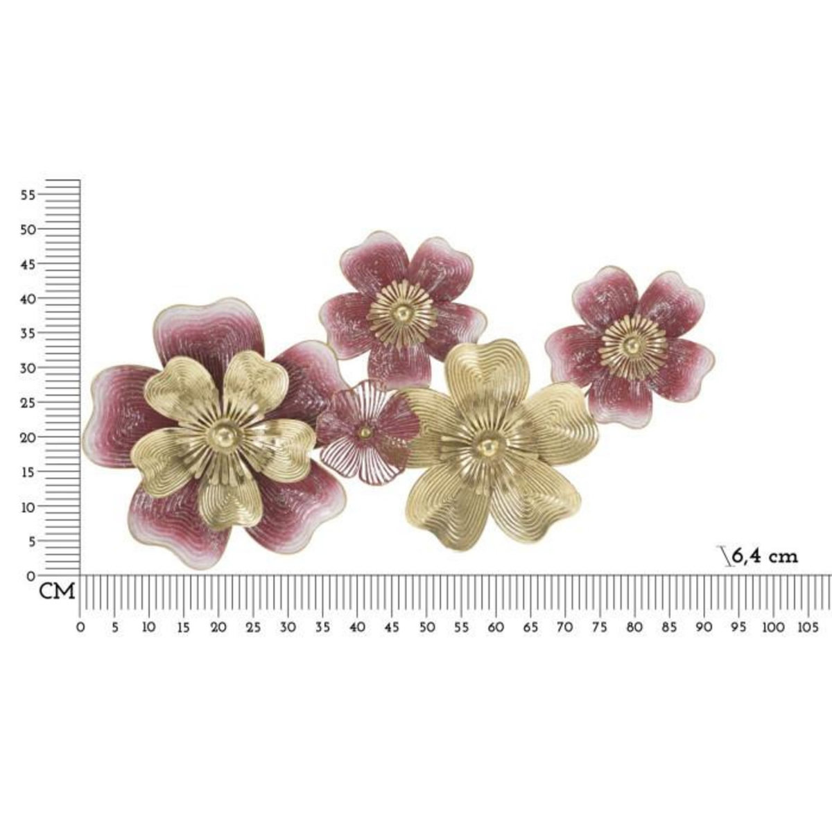 Paris Prix Décoration Murale en Métal  Lobi  91cm Multicolore