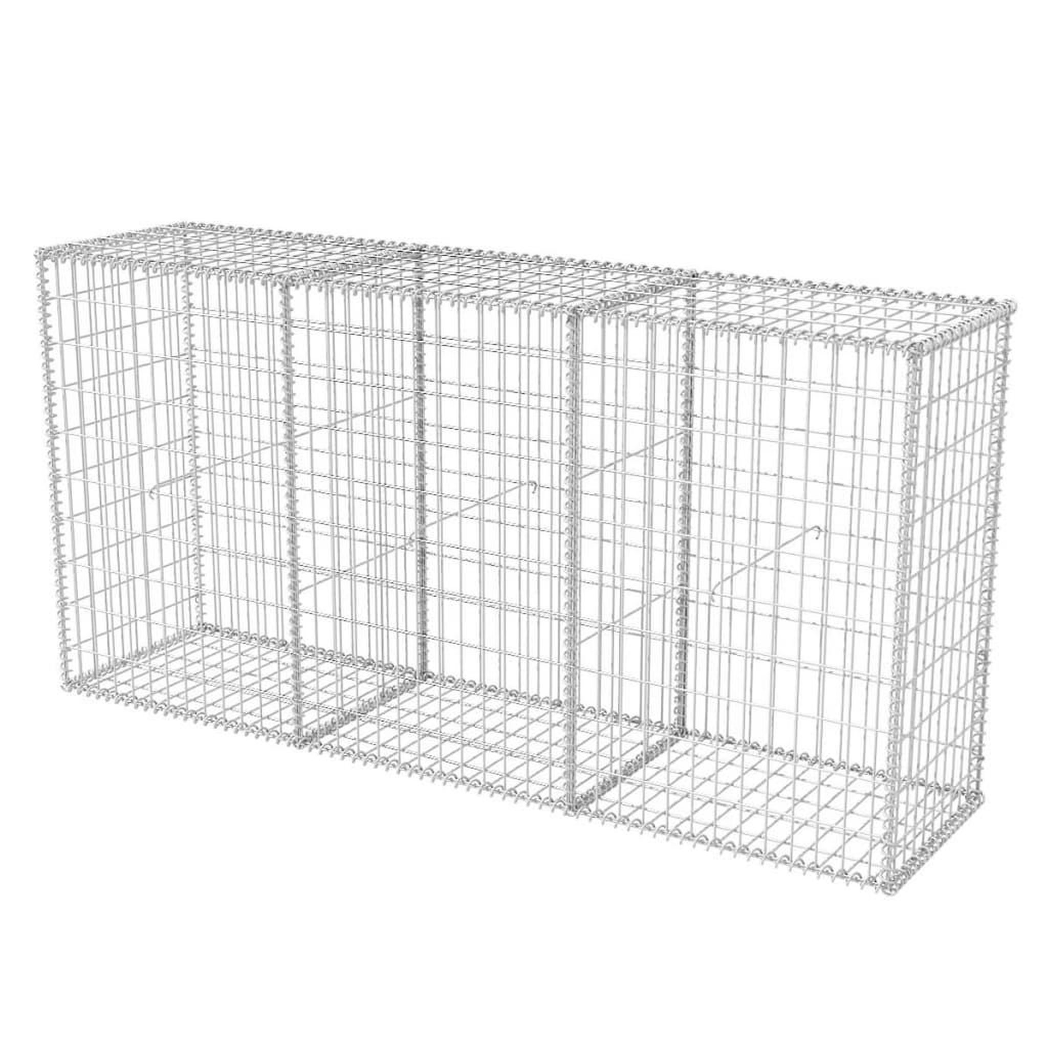 Voir la diapositive 2 : VIDAXL Panier de gabion Acier galvanise 200x50x100 cm