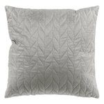 Paris Prix Housse de Coussin en Velours  Daisy  40x40cm Gris