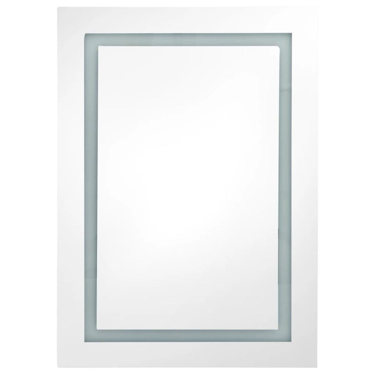 VIDAXL Armoire de salle de bain a miroir LED Chene 50x13x70 cm