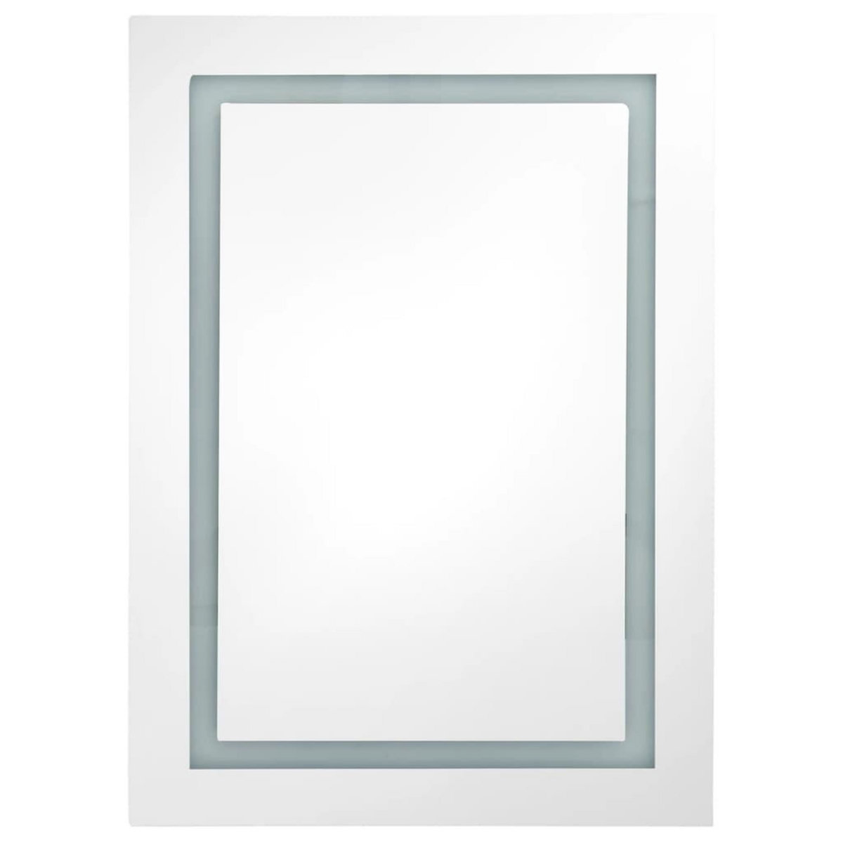 VIDAXL Armoire de salle de bain a miroir LED Chene 50x13x70 cm