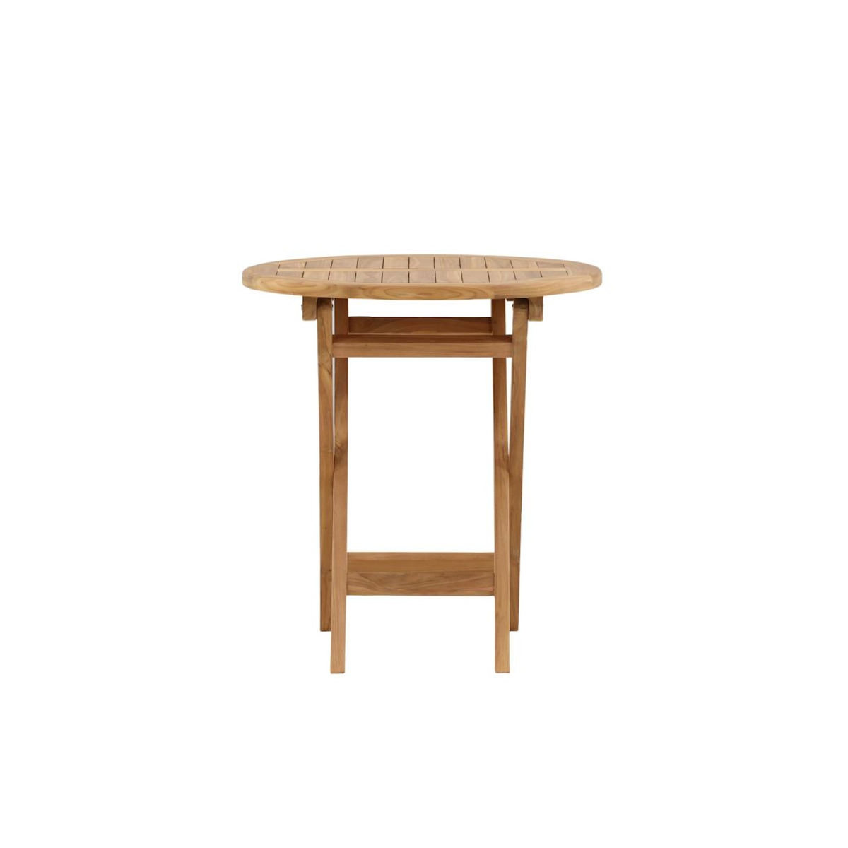 Paris Prix Table de Jardin Ronde en Teck  Kenya  70cm Naturel
