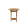 Voir la diapositive 4 : Paris Prix Table de Jardin Ronde en Teck  Kenya  70cm Naturel