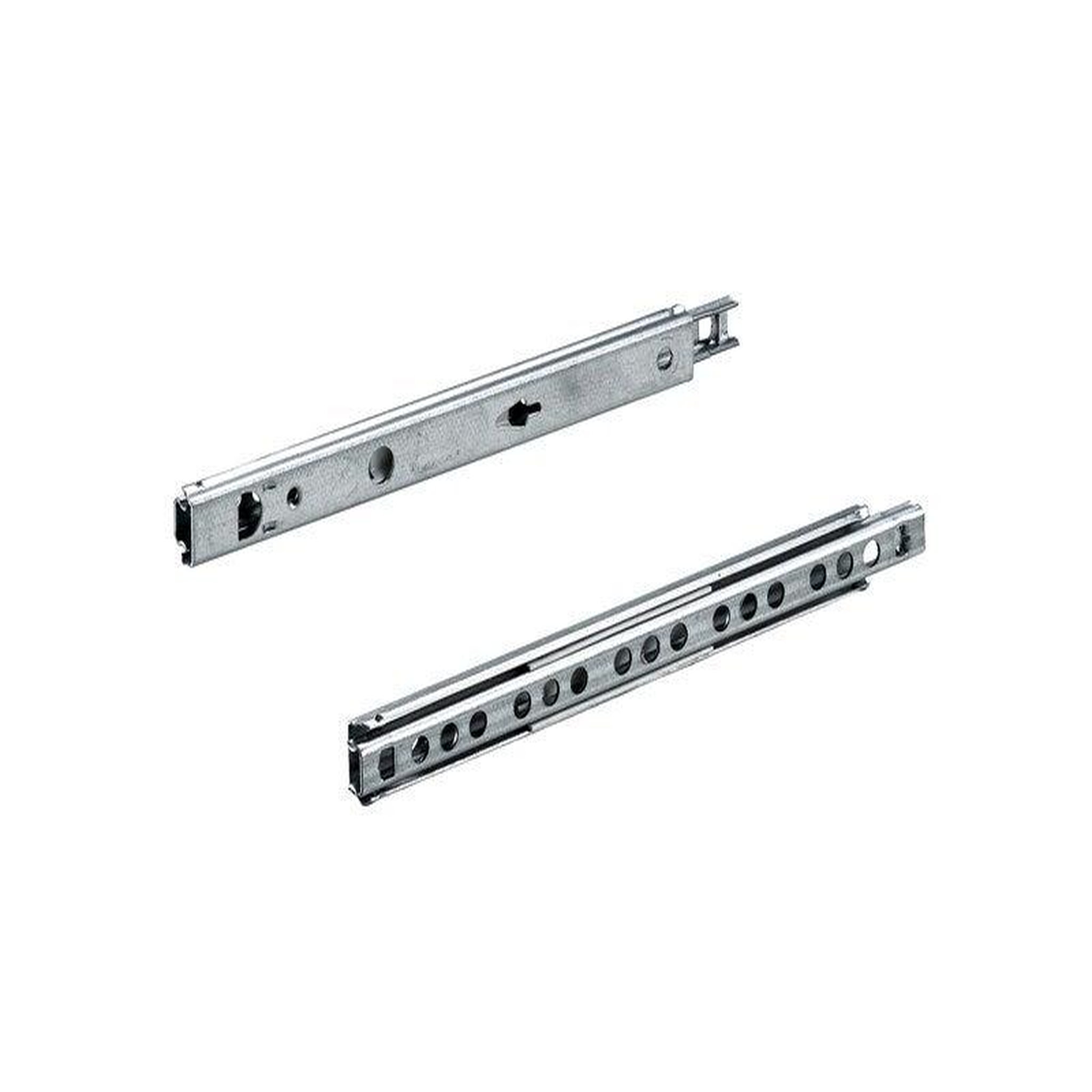 CENTRALE BRICO 2 coulisses à sortie partielle pour tiroir 17 mm, HETTICH, 10 kg, L. 18.5/26 mm