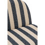 Voir la diapositive 5 : Paris Prix Fauteuil à Rayures  Ligné  76cm Bleu & Blanc Cassé