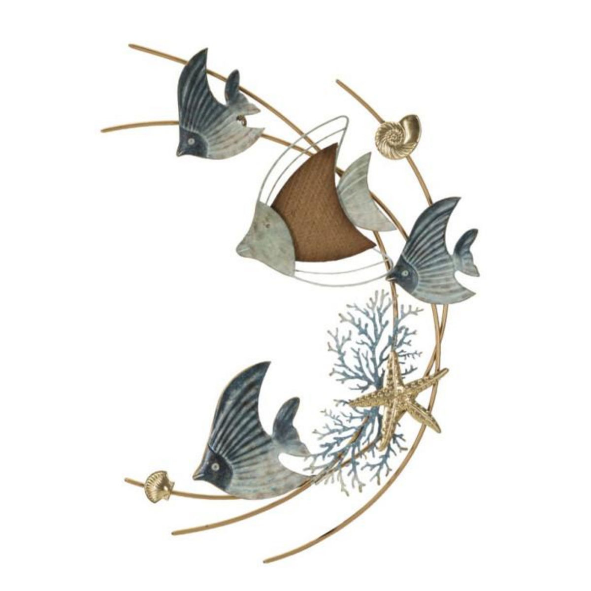 Paris Prix Décoration Murale en Métal  Dory  86cm Multicolore