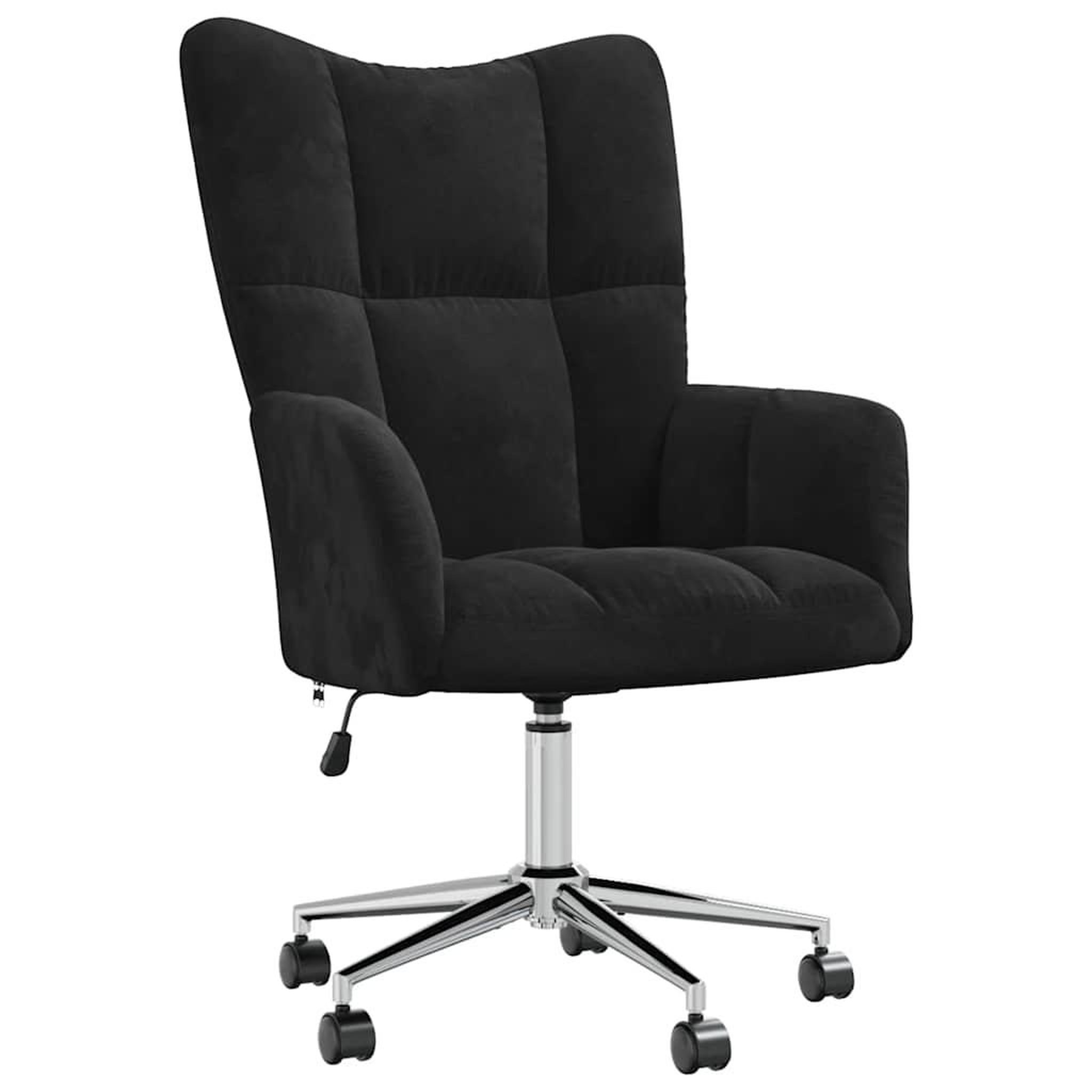 Voir la diapositive 2 : VIDAXL Chaise de relaxation Noir Velours
