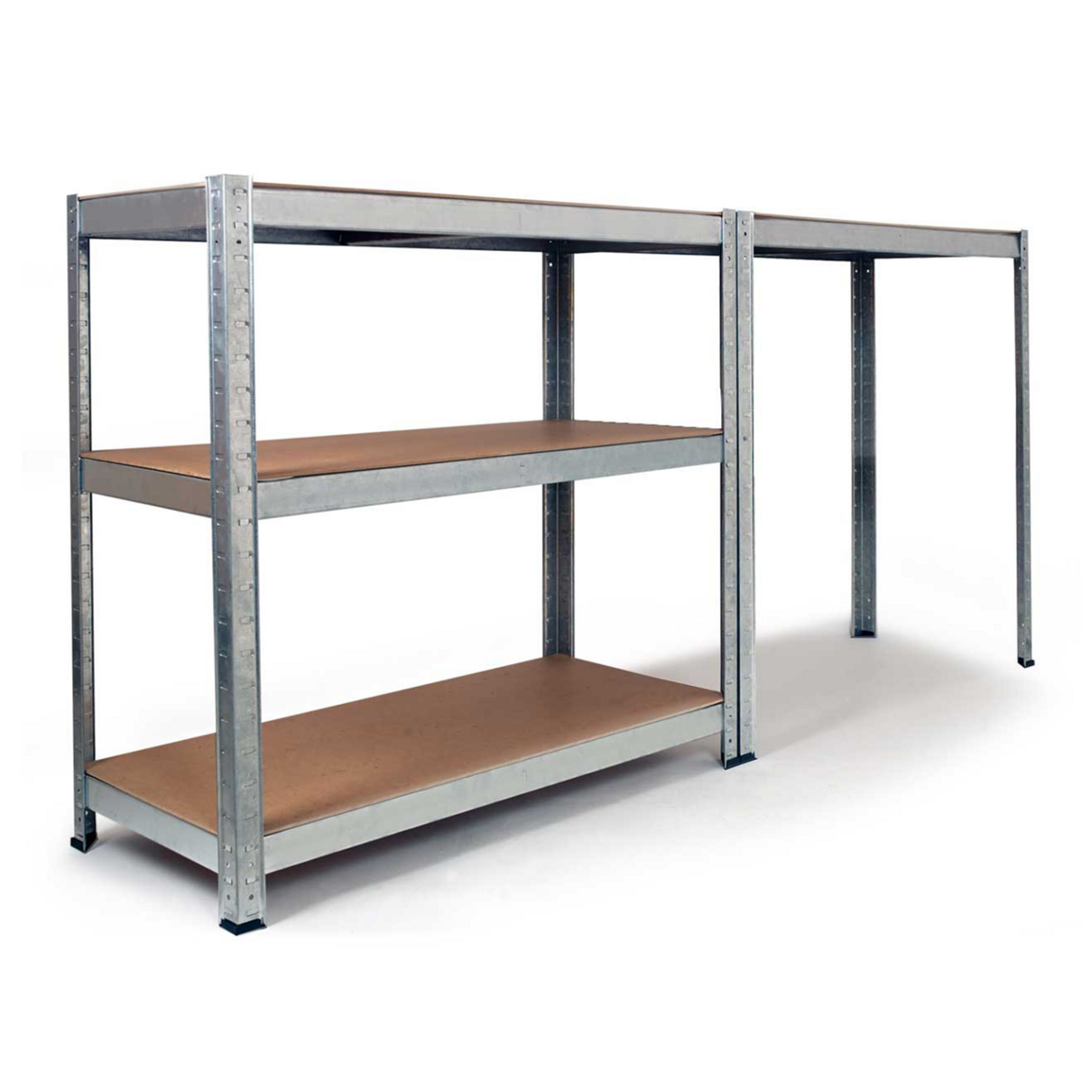 ID MARKET Lot de 3 étagères modulables charges lourdes en métal 12 plateaux