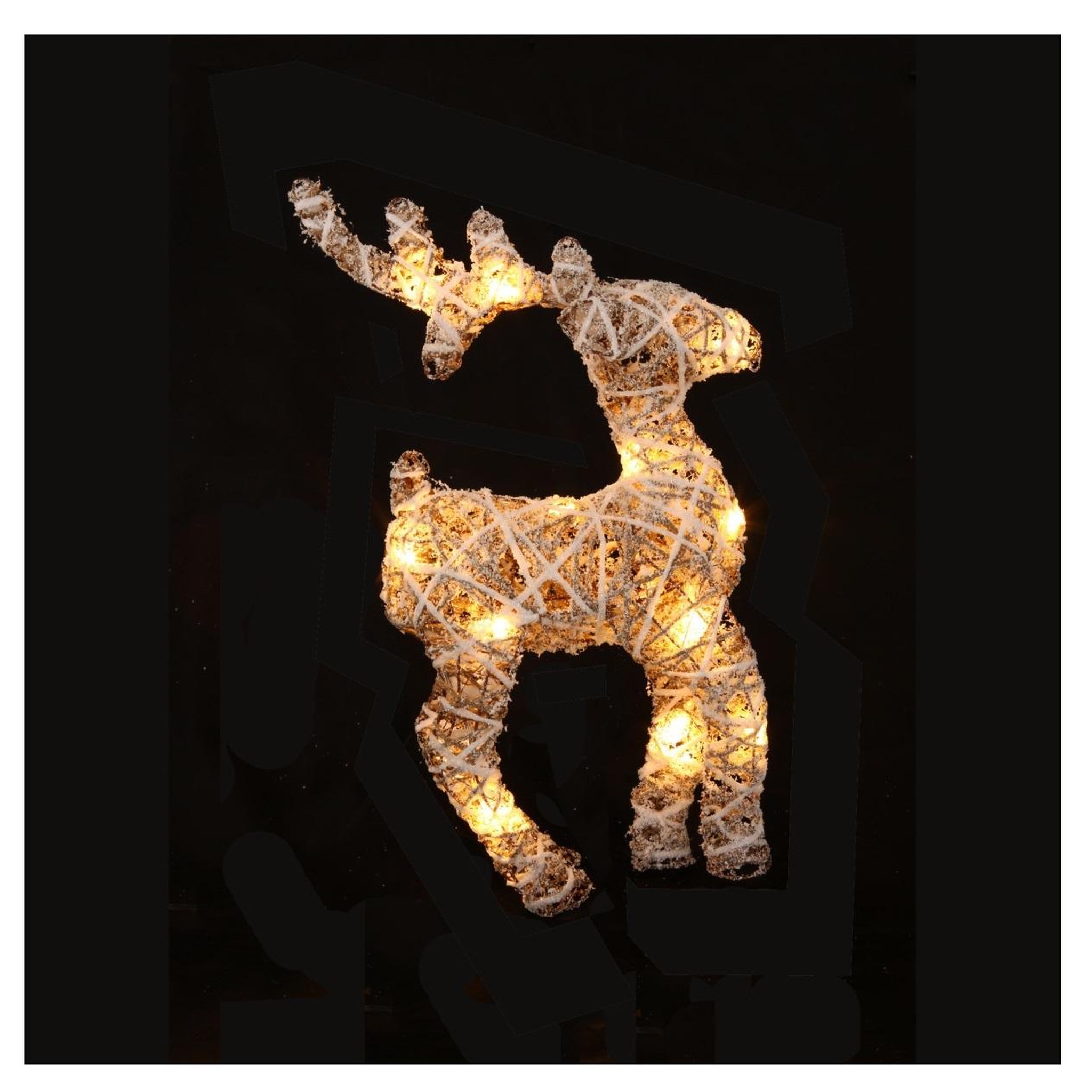 Voir la diapositive 2 : Eden Silhouette de Renne lumineux 15 LED