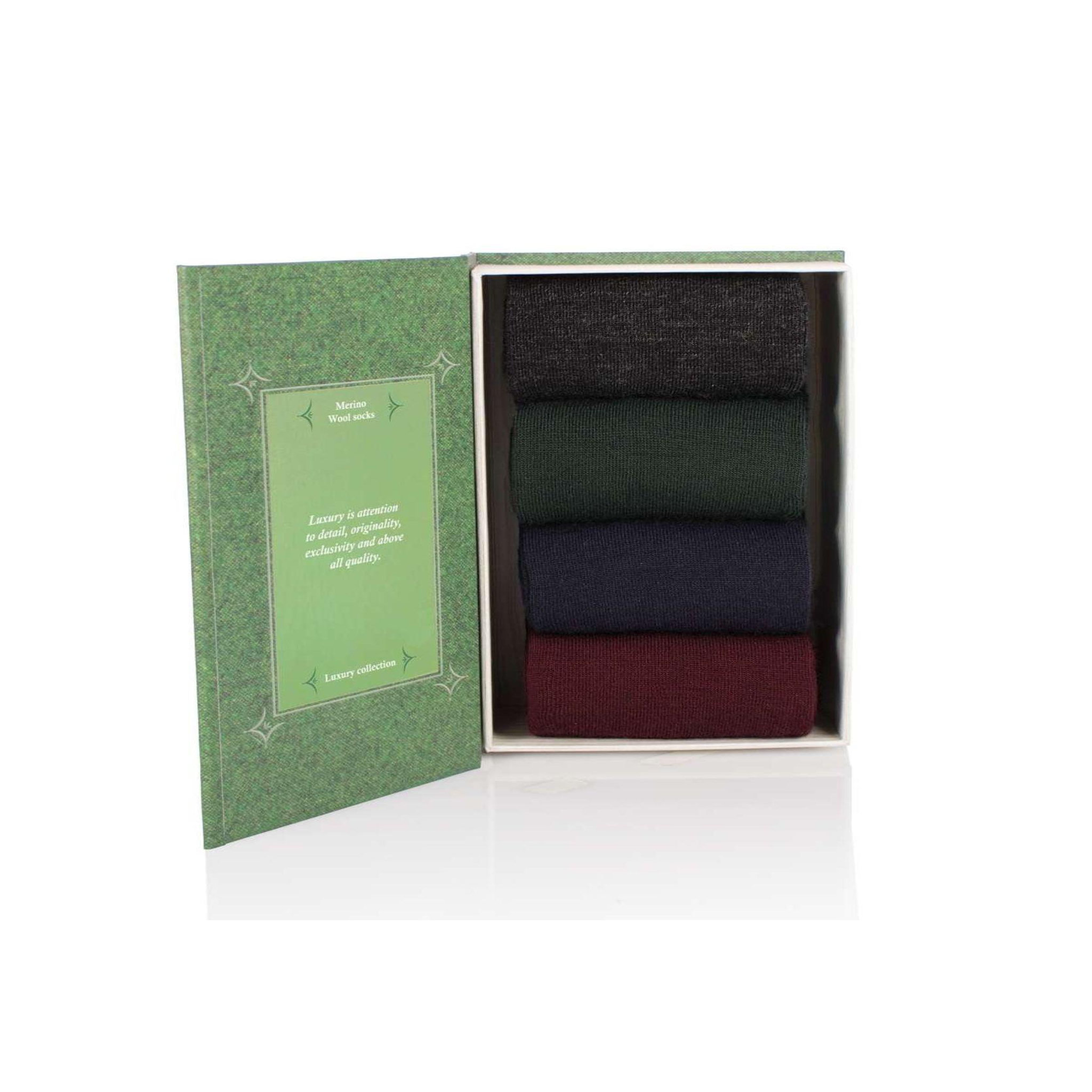 Voir la diapositive 3 : PIRIN HILL Coffret de 4 paires de chaussettes laine & coton