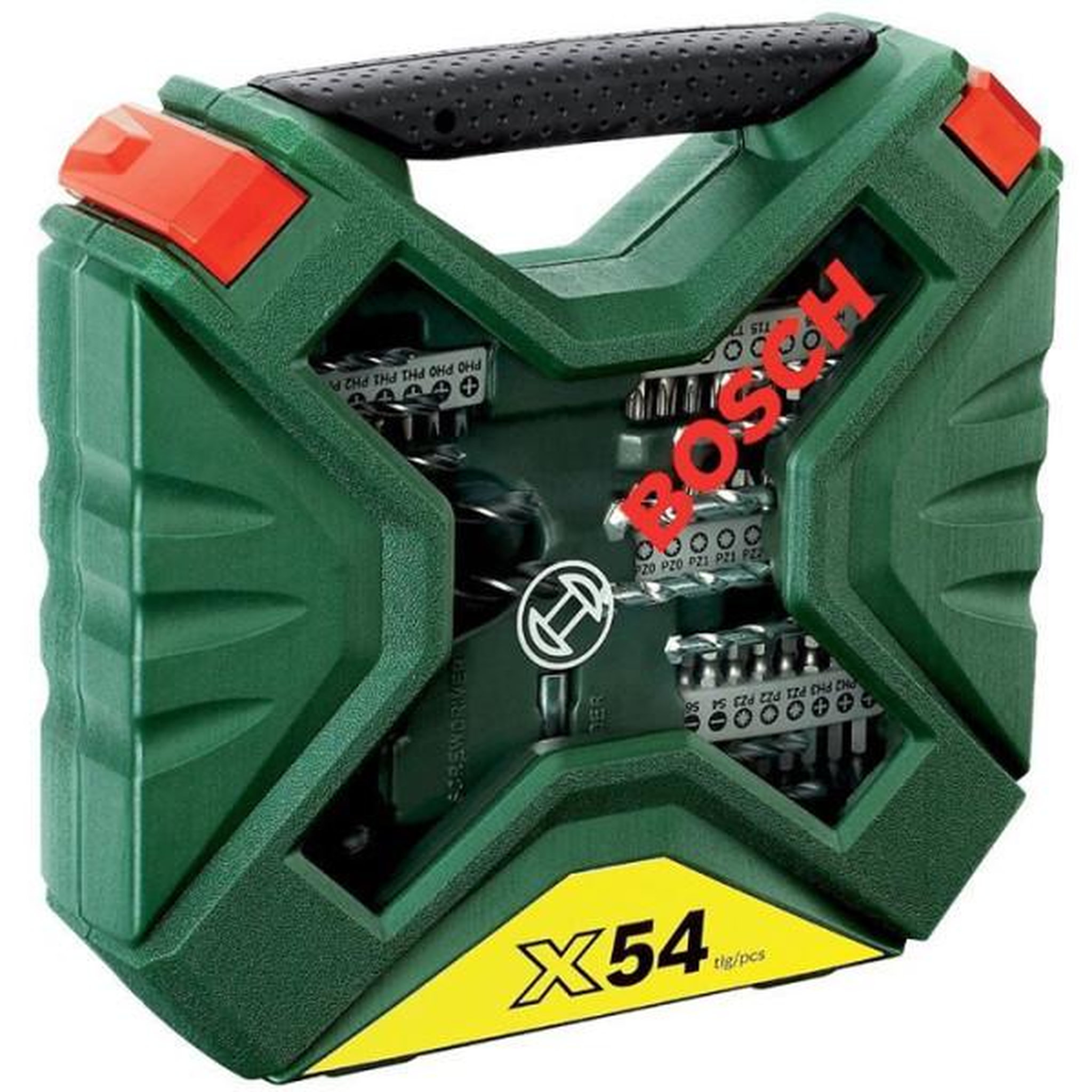 Voir la diapositive 2 : BOSCH Coffret de perçage et vissage bosch x-line 54 pieces