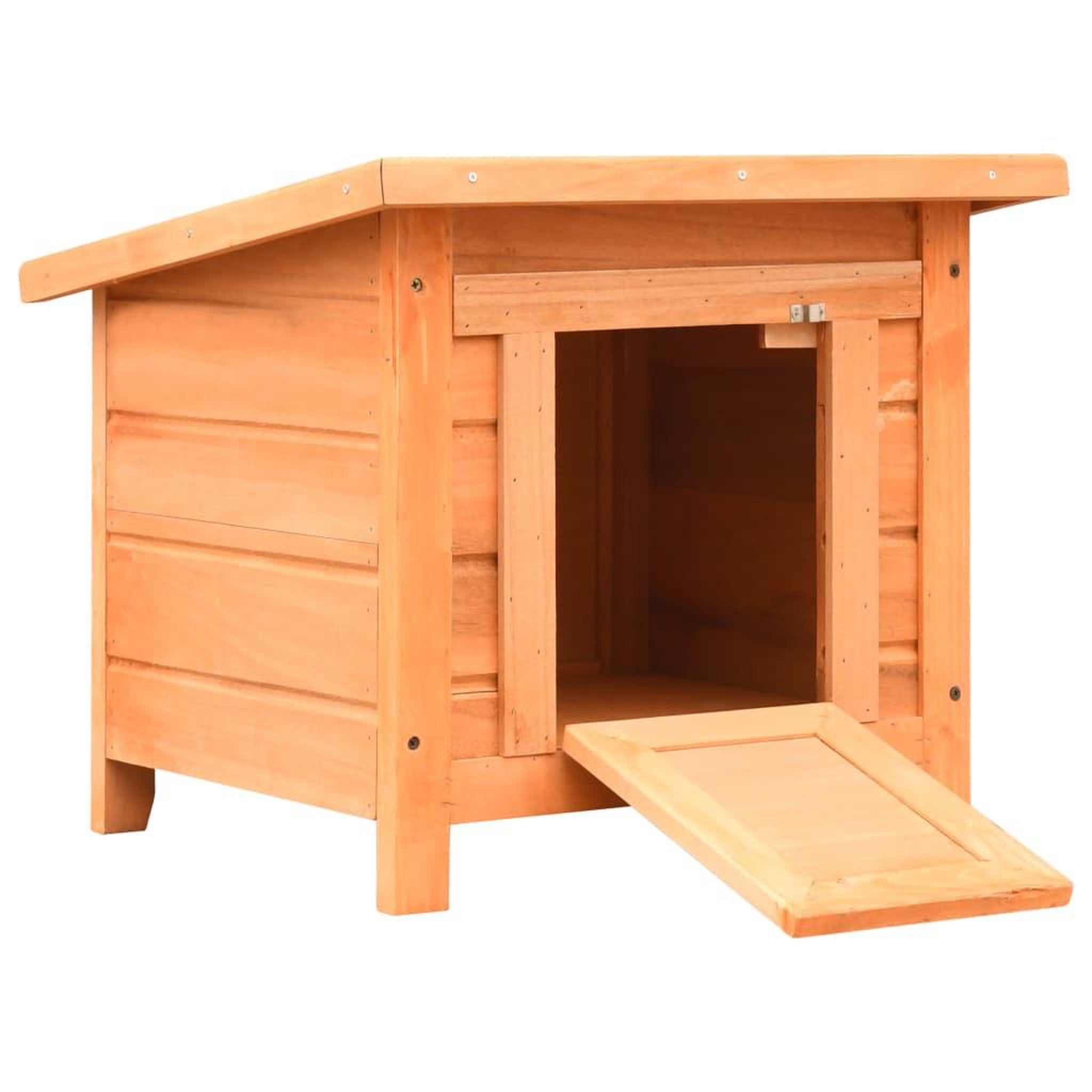 VIDAXL Maison de chat pin massif et sapin 50 x 46 x 43,5 cm
