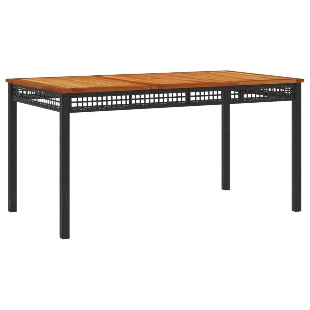 VIDAXL Ensemble a manger de jardin avec coussins 3 pcs Noir