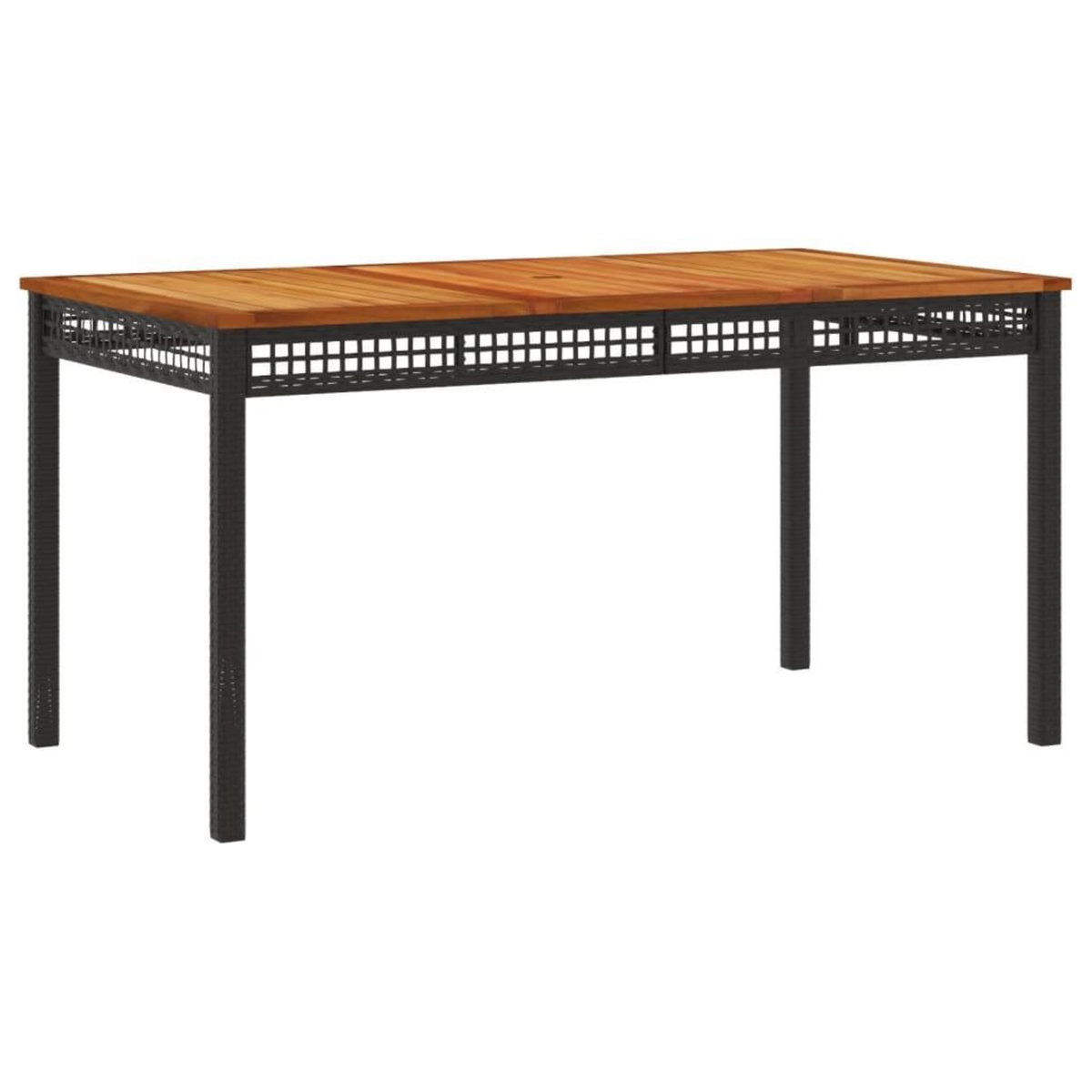 VIDAXL Ensemble a manger de jardin avec coussins 3 pcs Noir