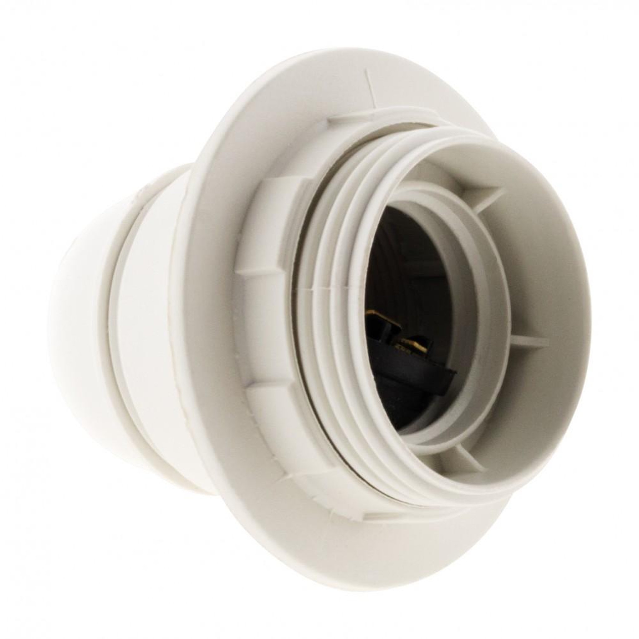 CENTRALE BRICO Douille E27 filete polyester blanc