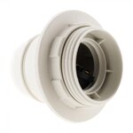 CENTRALE BRICO Douille E27 filete polyester blanc