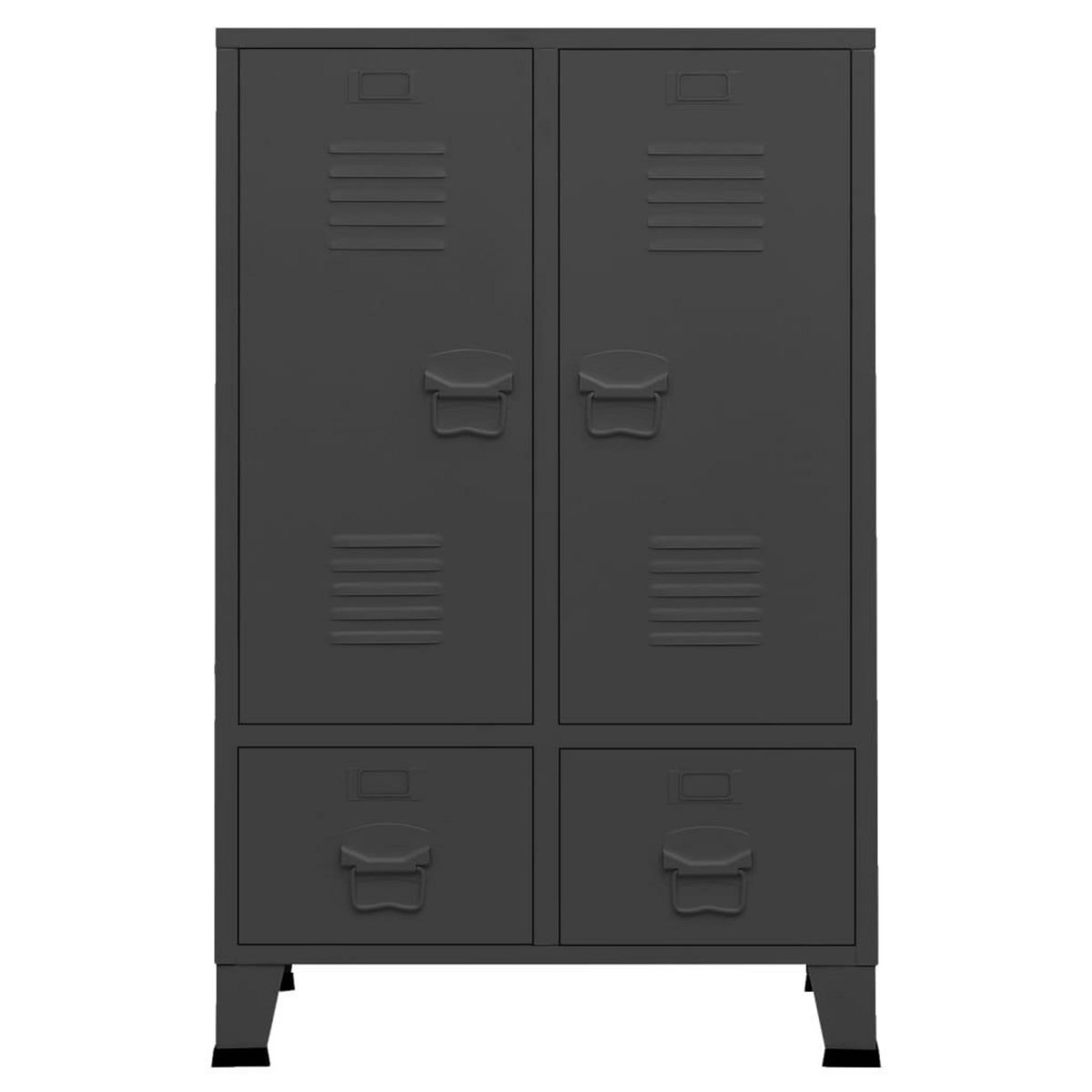 VIDAXL Garde-robe industrielle Anthracite 67x35x107 cm Acier