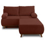 Voir la diapositive 1 : BEST MOBILIER Cristal - canapé 3 places - convertible avec coffre et grand pouf - en velours côtelé